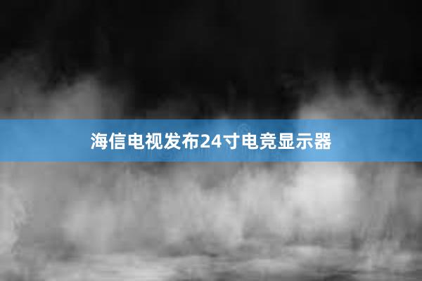 海信电视发布24寸电竞显示器