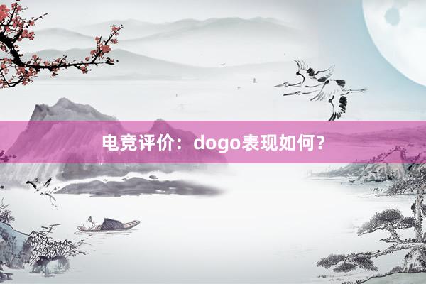 电竞评价：dogo表现如何？